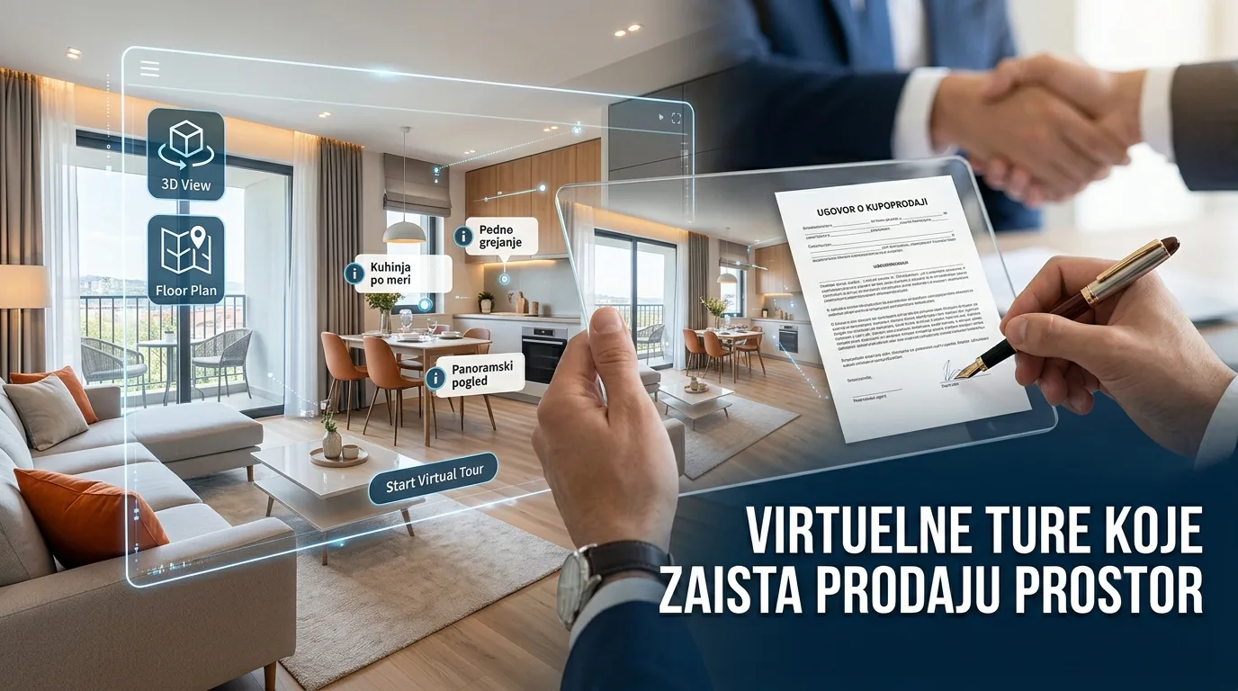 Virtuelna tura koja prodaje prostor — 360° obilazak